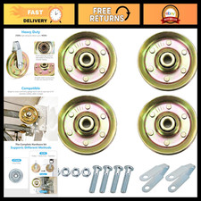 Heavy Duty 3" Garage Door Pulley Kit, 200LB Load, 4 Sheaves, Clevis Forks  Hard