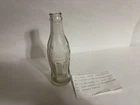 VINTAGE WW2 CLEAR COCA-COLA COKE BOTTLE -PLEASE READ-
