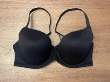 Victoria's Secret Smooth Black 44C Body By Victoria Lightly Lined Demi Bra VS