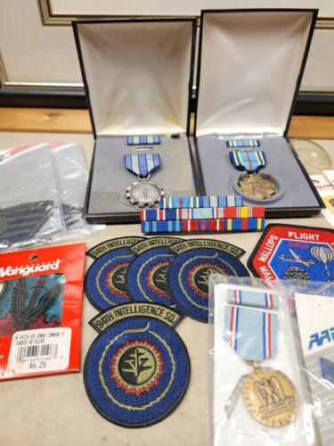 1990s Air Force Intelligence Medal Grouping Patches/ Ribbons Etc Enlisted Medals - Picture 3 of 24