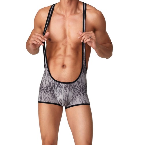 Boxer uomo sexy jockstrap body intimo wrestling singolo body abbigliamento sportivo - Foto 13 di 13