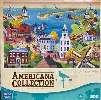 Arte popular de America/北米、南米の民藝　フォークアート AMERICANA COLLECTION 500 PC PUZZLE “NANTUCKET ISLAND” Marie fox
