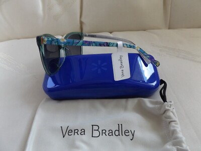 NWT Vera Bradley Polarized Sunglasses VERA BRADLEY Sunglasses Ariel Blue Clear - Hanging Around  main image 2
