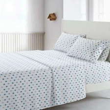 Attached Waterbed Microfiber Printed Sheet Set High Quality and Super Soft