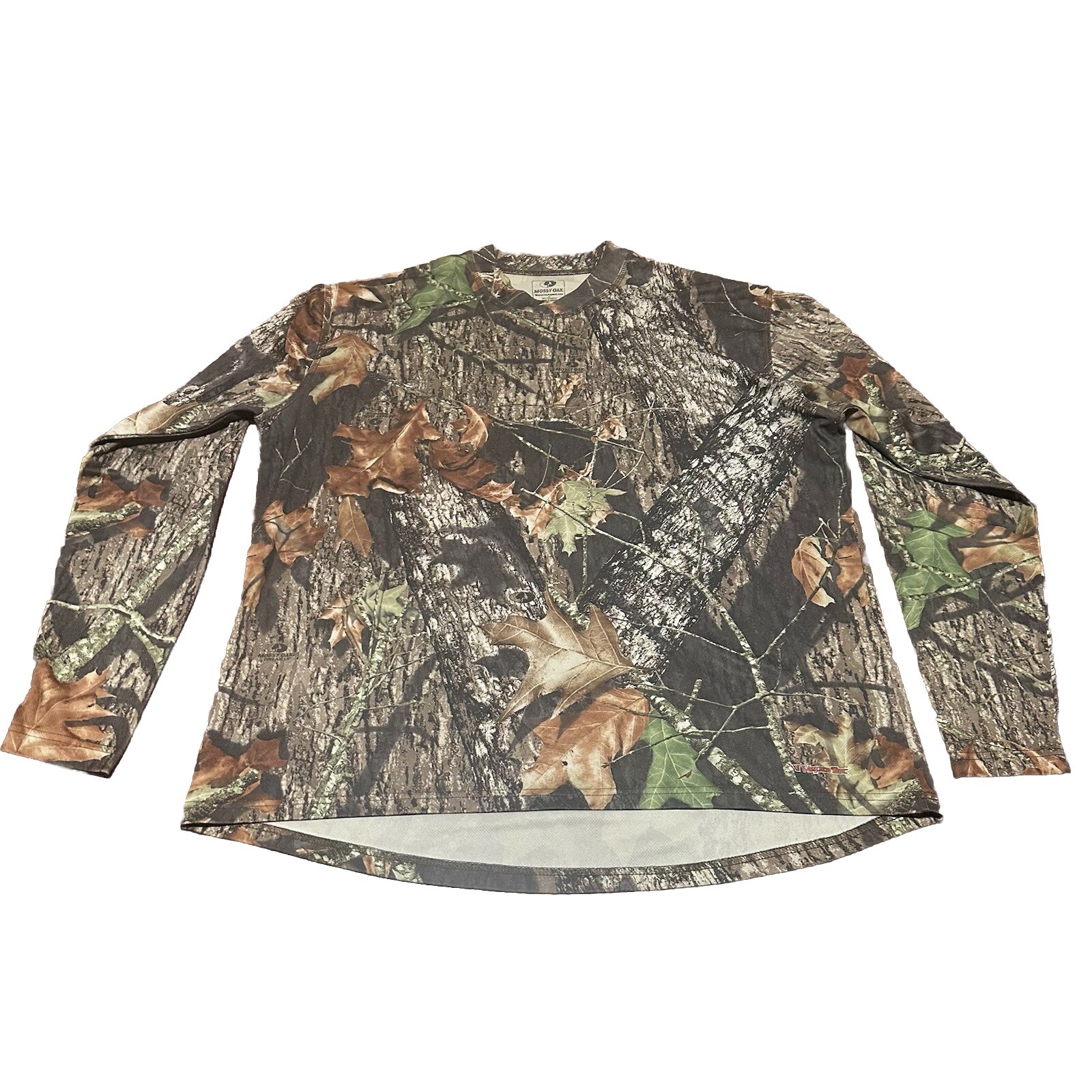 Mossy Oak Real Tree Camo Vapor Tec Long Sleeve Shirt for Men in XL
