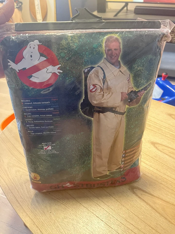 Ghostbuster Ghost Busters Movie Cartoon Mens Costume & Proton Backpack Plus - Image 4 of 4