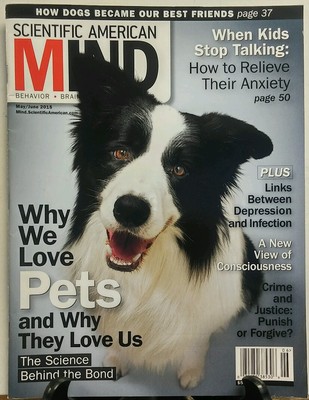 Scientific American Mind May June 2015 Why We Love Pets Brain FREE SHIPPING sb