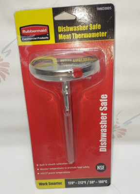 Rubbermaid Commercial  Dishwasher-Safe Meat Thermometer THM200DS New