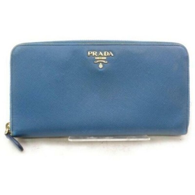 prada navy wallet