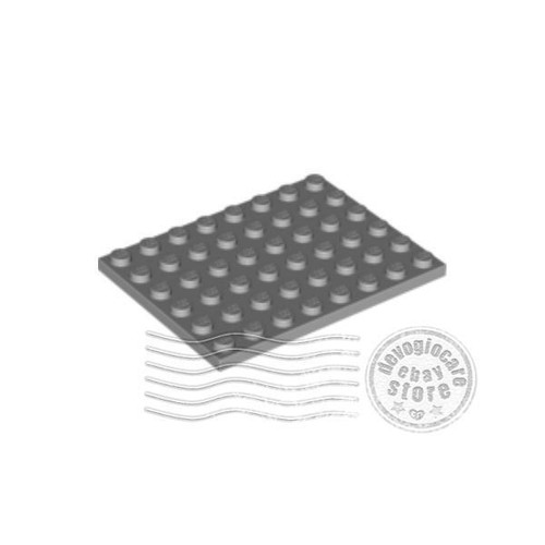1x LEGO 3036 Piastra 6x8 Grigio chiaro | 4211408