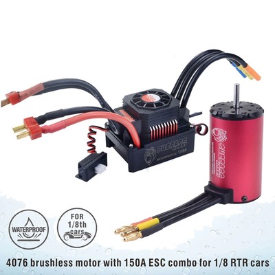 1/8 Rc Car Brushless Motor & Waterproof 150A Esc For Kyosho Inferno Ve mp9 Buggy