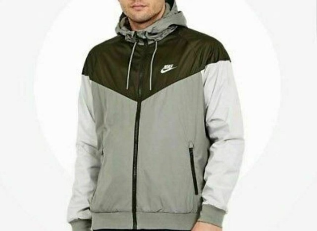dark green nike windbreaker