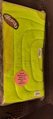 New Weaver Lime Green Pony Saddle Pad 23x23 Neon Glitter Pony Saddle Pad New