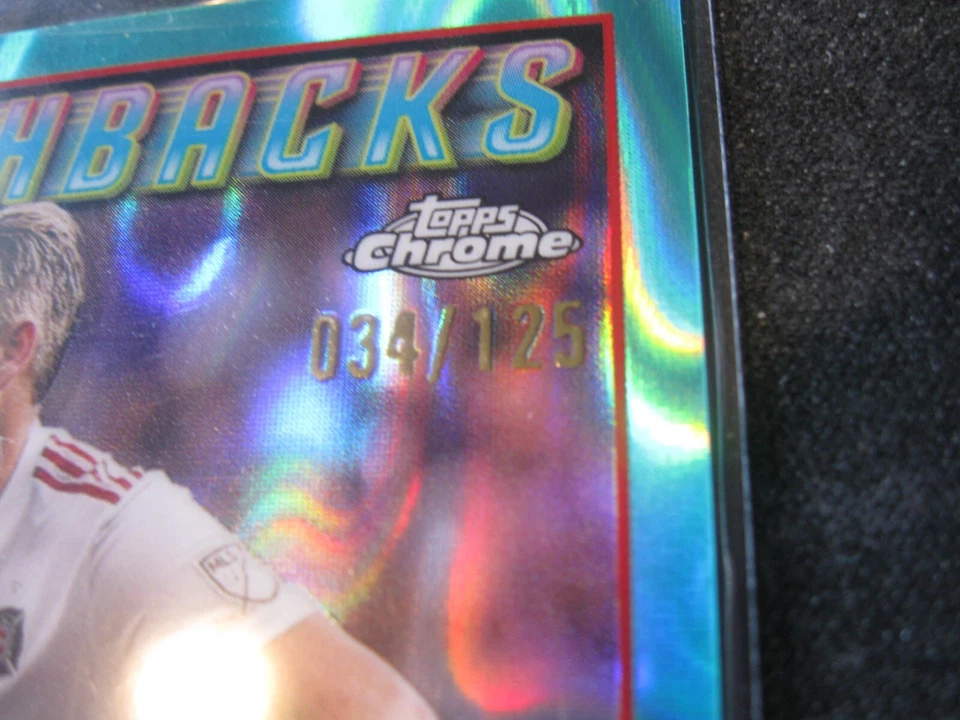 BASTIAN SCHWEINSTEIGER 2023 Topps Chrome Flashbacks MLS AQUA LAVA #155 FIRE /125 - Image 3 of 3