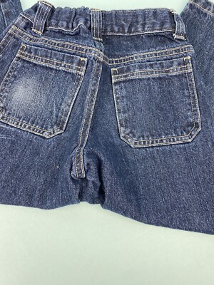 Jean fille large charpentier bleu moyen