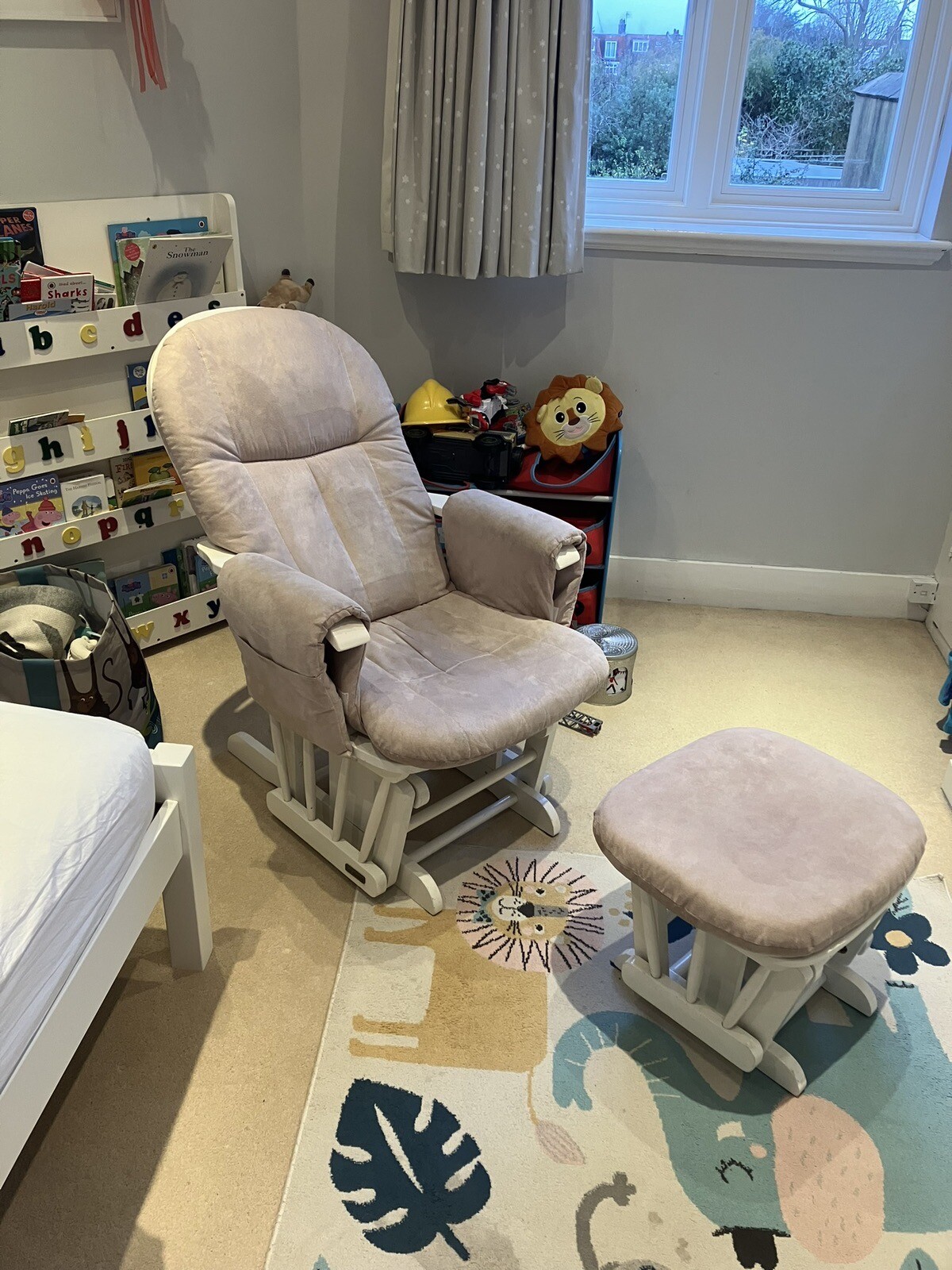 Tutti Bambini Nursing Rocking Chair And Foot Stool 5060335644251 eBay