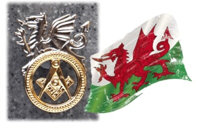 (a) The 2026 Welsh Freemasons Pin Anstecker