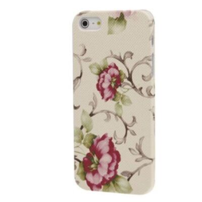 Handy Hülle Schutz Case Cover Schale Bumper Etui für Apple iPhone SE Blumen Neu