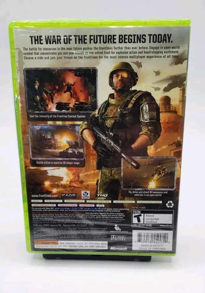 Frontlines: Fuel of War Microsoft Xbox 360  Brand New Cracked Case And Tears - Image 2 of 4