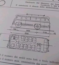 Historic Buses OM Tigrotto AIL 35.205 1960 Original Homologation Card