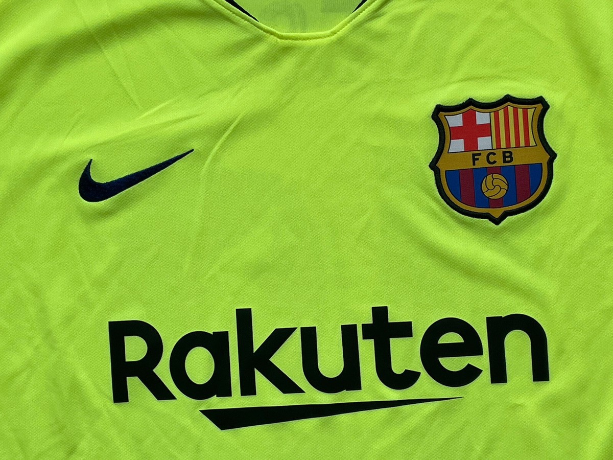 2018/19 Barcelona Away Jersey #10 Messi Medium Nike Soccer