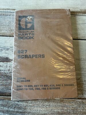 CATERPILLAR 627 TRACTOR PARTS BOOK MANUAL 50K1-825 69M1-785 Catalog ...