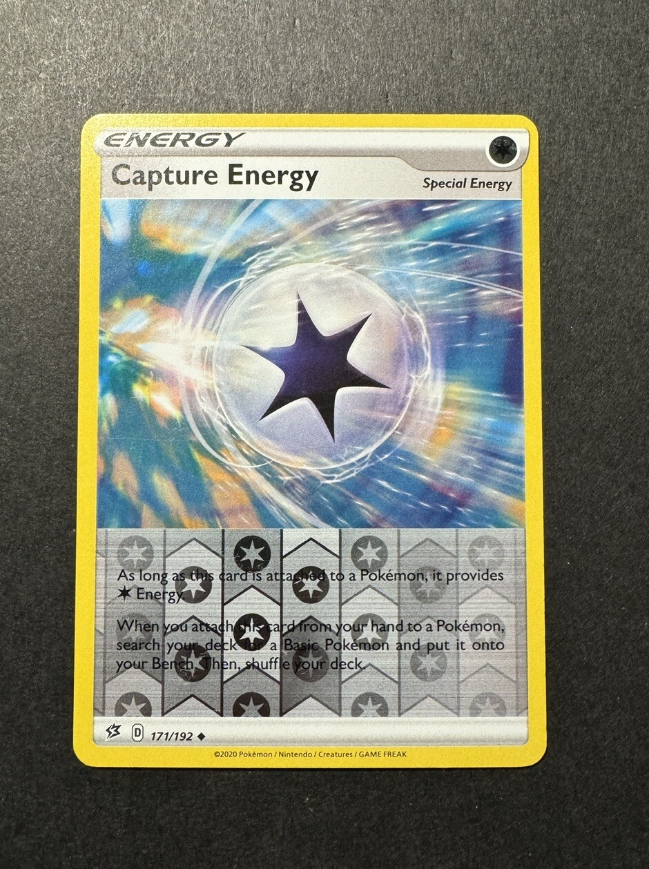 Capture Energy 171/192 Rebel Clash Reverse Holo Uncommon Pokemon Card 