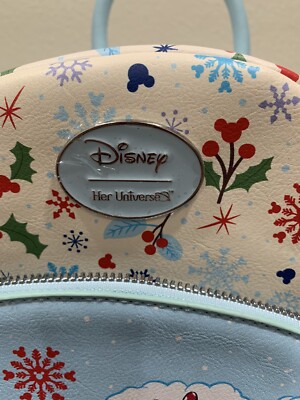 Disney Mickey Mouse & Minnie Mouse Snow Angels Christmas Mini Backpack New Mickey Mouse & Minnie Mouse Snow Angels Mini Backpack  main image 4