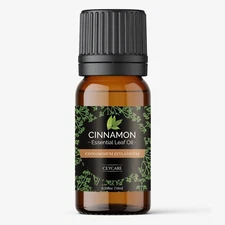 Cinnamon Leaf Essential Oil 10ml, Aromatherapy - 100% Pure, Therapeutic-Grade,