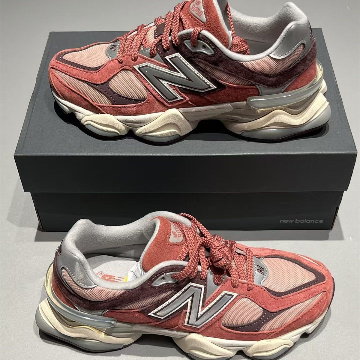 New Balance 9060 Cherry Blossom Pink Beige Grey White Brown New Balance 9060 Cherry Blossom Pink Beige Grey White Brown