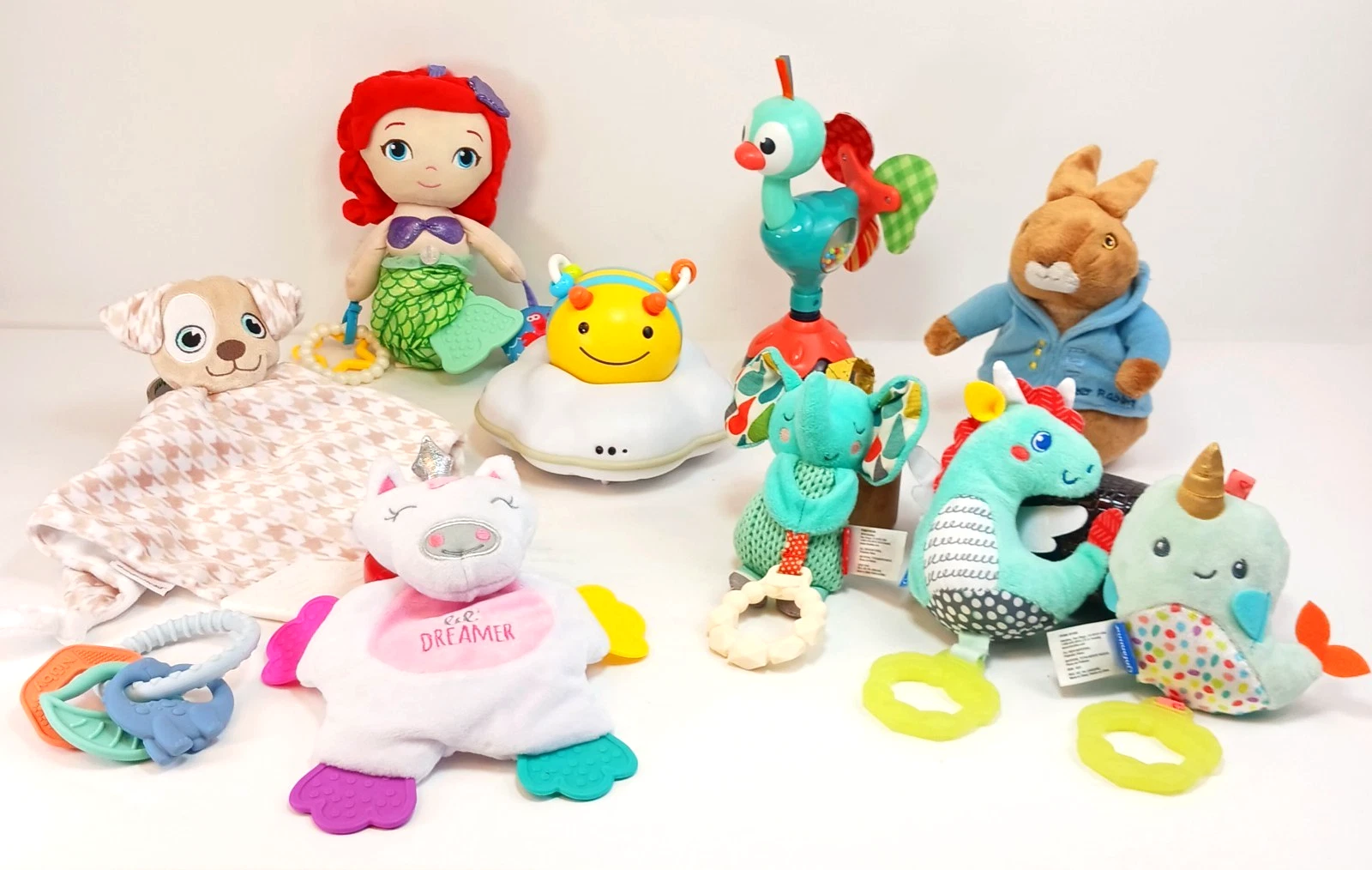 Lot 10 Infant Sensory Toys Stroller Carrier Disney Infantino Skip Hop