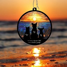 Personalized Dog Memorial Suncatcher, Custom Pet Loss Sympathy Window Hanging