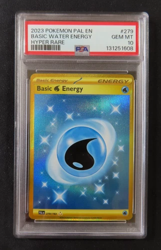 2023 POKEMON PAL EN-PALDEA EVOLVED HYPER RARE #279 BASIC WATER ENERGY PSA 10