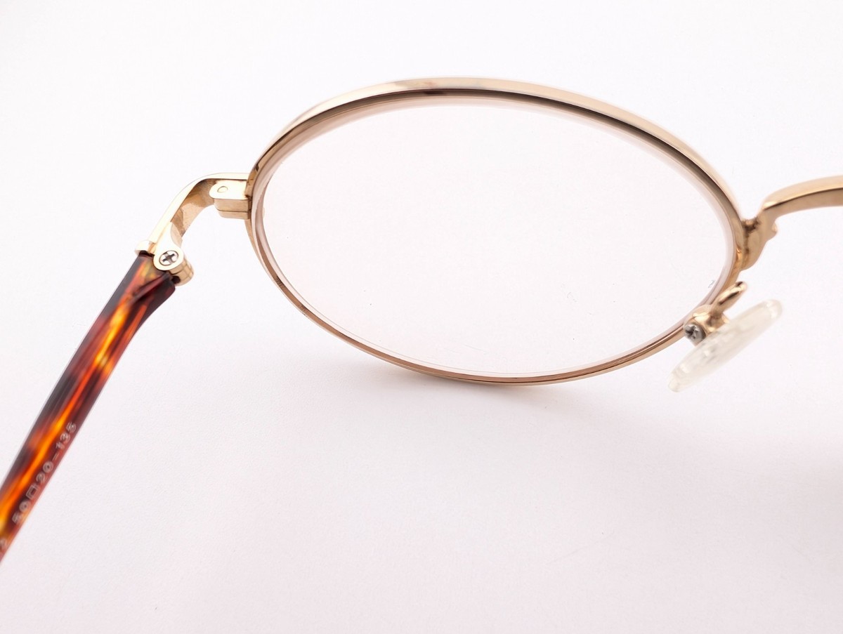 Matsuda Eyeglasses, Frames Only, 3052 Gold, 50-20-135, 22K GP