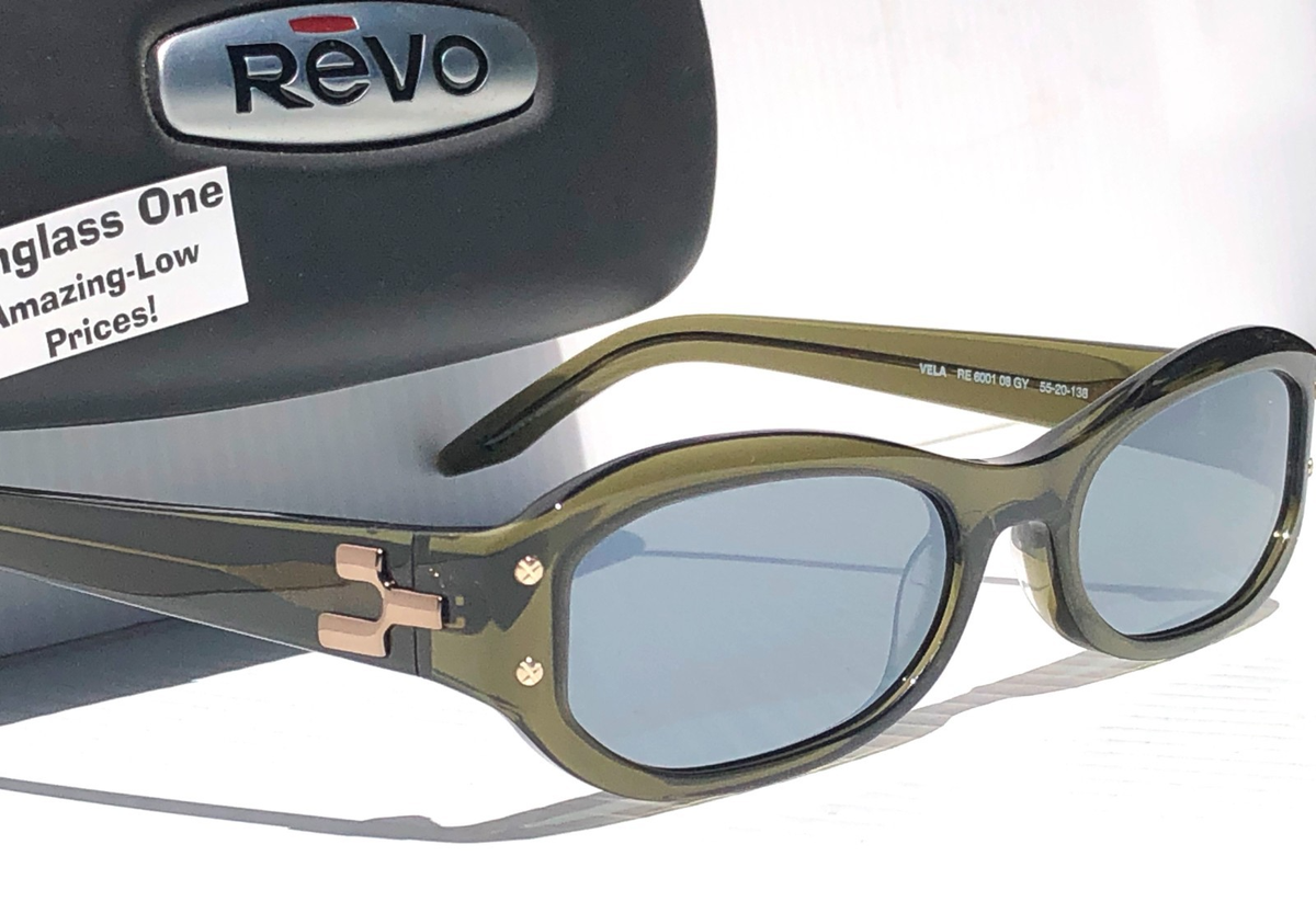J BALVIN REVO NRGY VELA Crystal Olive POLARIZED Grey Lens 