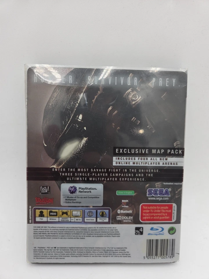 Aliens VS Predator PS3 Collectors SteelBook Edition Sony PlayStation 3 Game - Image 4 of 4