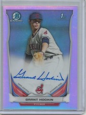 Grant Hockin 2014 Bowman Chrome Refractor Autograph Rookie