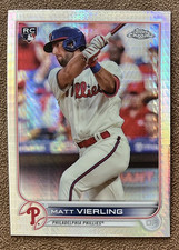 2022 Topps Chrome - Matt Vierling #181 Prism Refractor (RC) Phillies Parallel