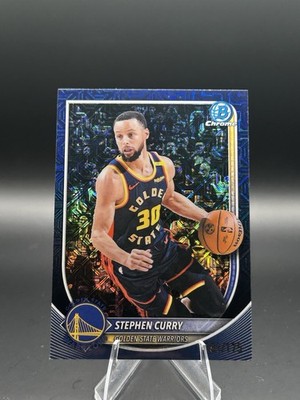 2025-26 Bowman #BCV-115 Stephen Curry Navy Mojo /175 Golden State Warriors