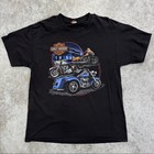 Harley-Davidson Shirt Mens Large Black Graphic Motorcycle Dealer Tee Alabama