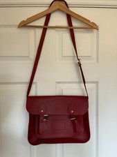 The Leather Satchel Co Red Leather Crossbody Bag. Excellent condition!
