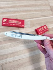 Vintage J.A. Henckels Friodur INOX  Straight Razor Solingen Zwillingswerk