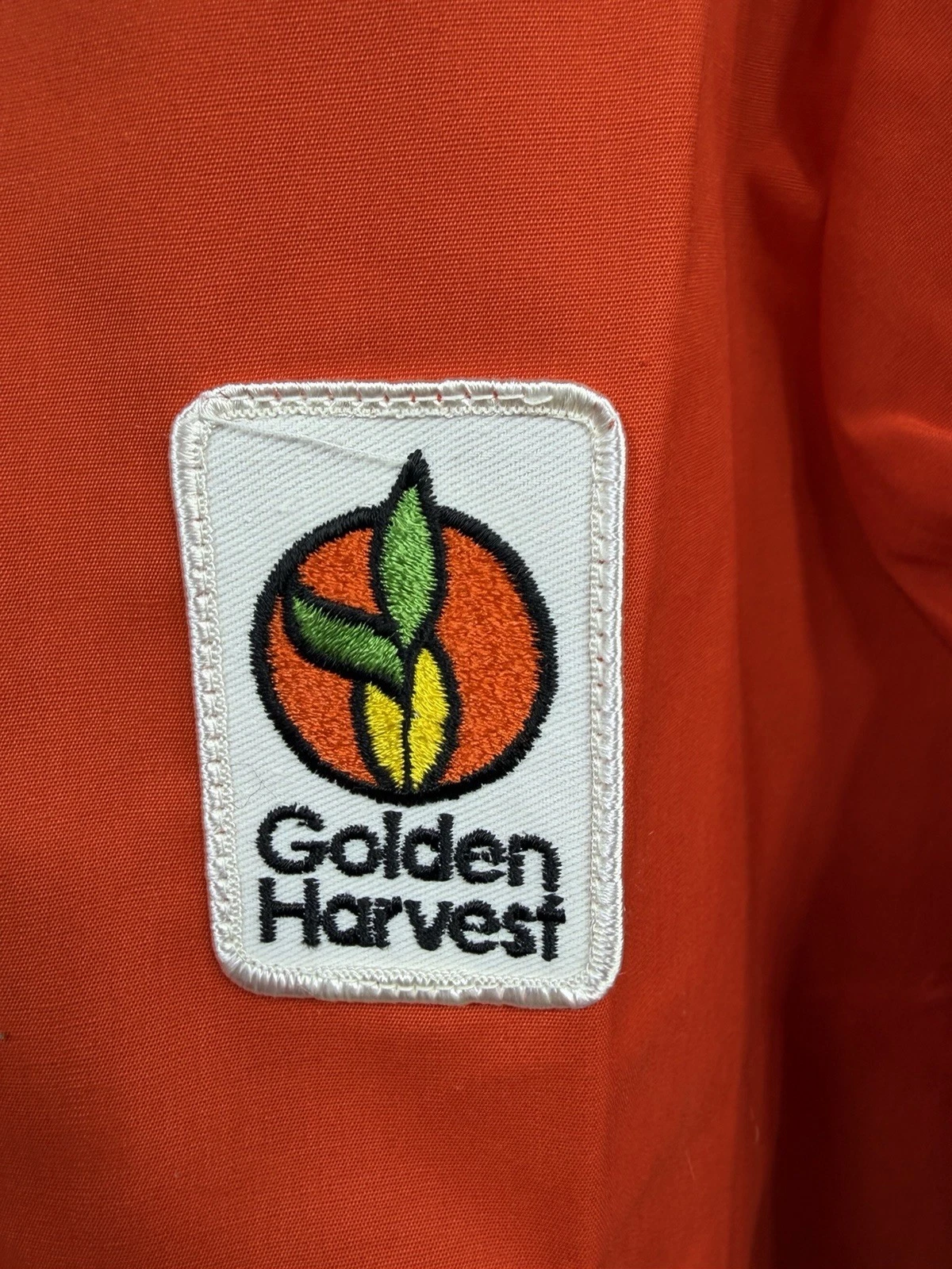 Vintage Swingster USA Made Golden Harvest Farming Jacket Men Medium Orange Ag - product detail image 3