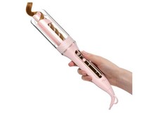 Zavarea Automatic Curling Iron - 1 Inch Rotating Curling Wand for Beach Waves