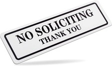 No Soliciting Sign for House That Keeps Solicitors Away Super Strong Tape for a