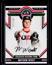 2022 Panini Stars & Stripes *Matthew Wyatt **Card #CNTS-MW** #'d /125 AUTO (RC)