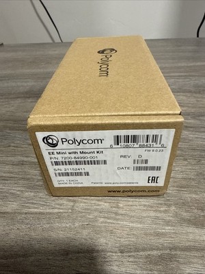 New Polycom Eagle Eye Mini USB Camera with Mount Kit 7200-84990-001