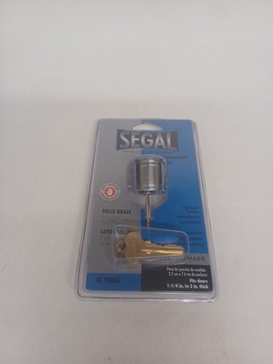 1 SEGAL Replacement Deadbolt Rim Cylinder 2 Keys Brushed Chrome Finish SE 70003