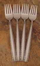 Oneida Via Roma Set of 4 Dinner Forks Community Stainless Flatware Lot B