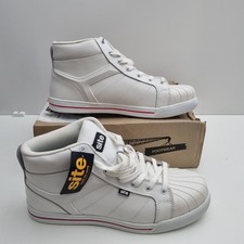 Image of Safety Boot Site White Hi Top Work Size 12